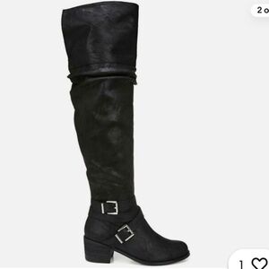 Carlos Santana Over the Knee Suede Slouch Boot